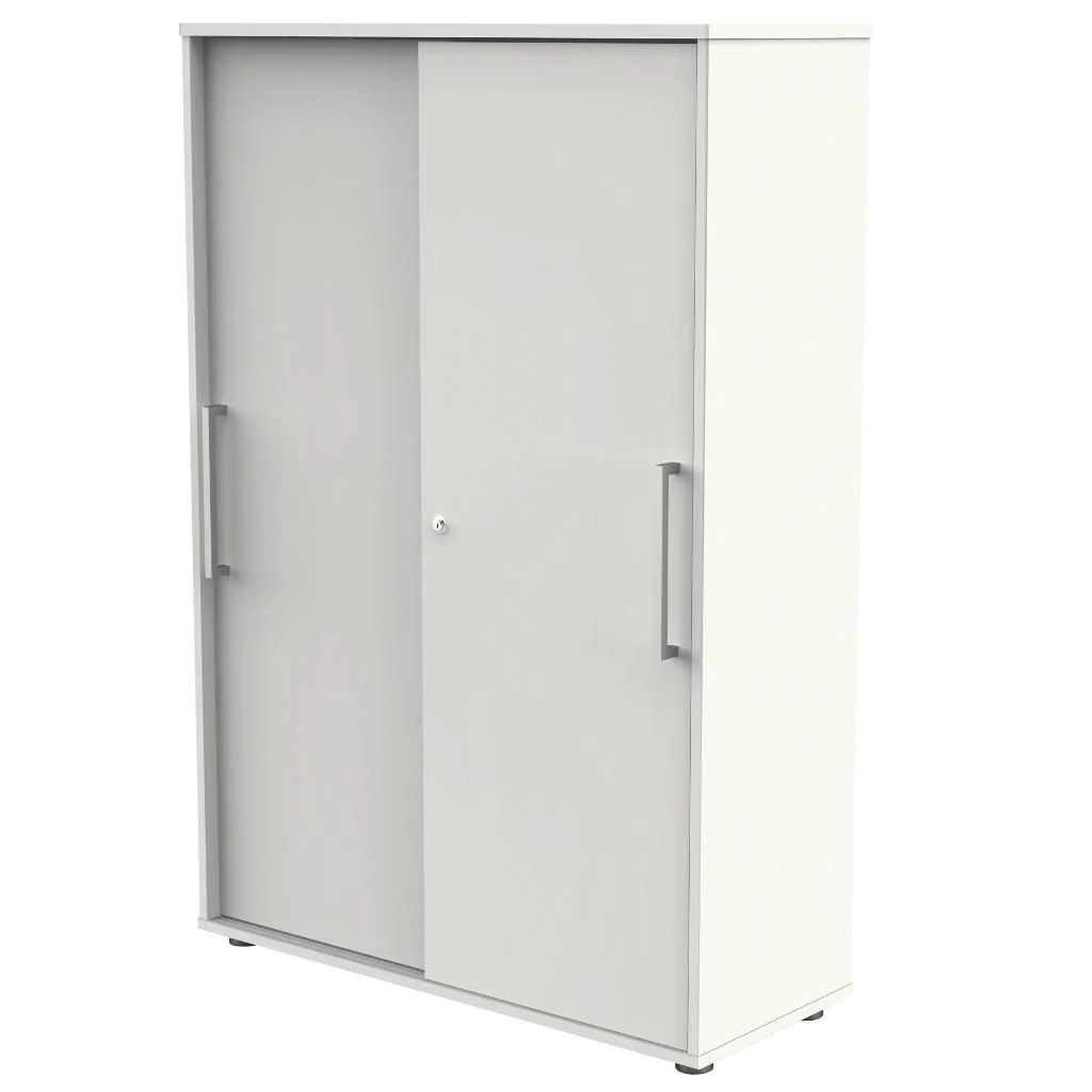 Schiebetürenschrank 4 OH Form 4 - Weiß - KMA-13449210