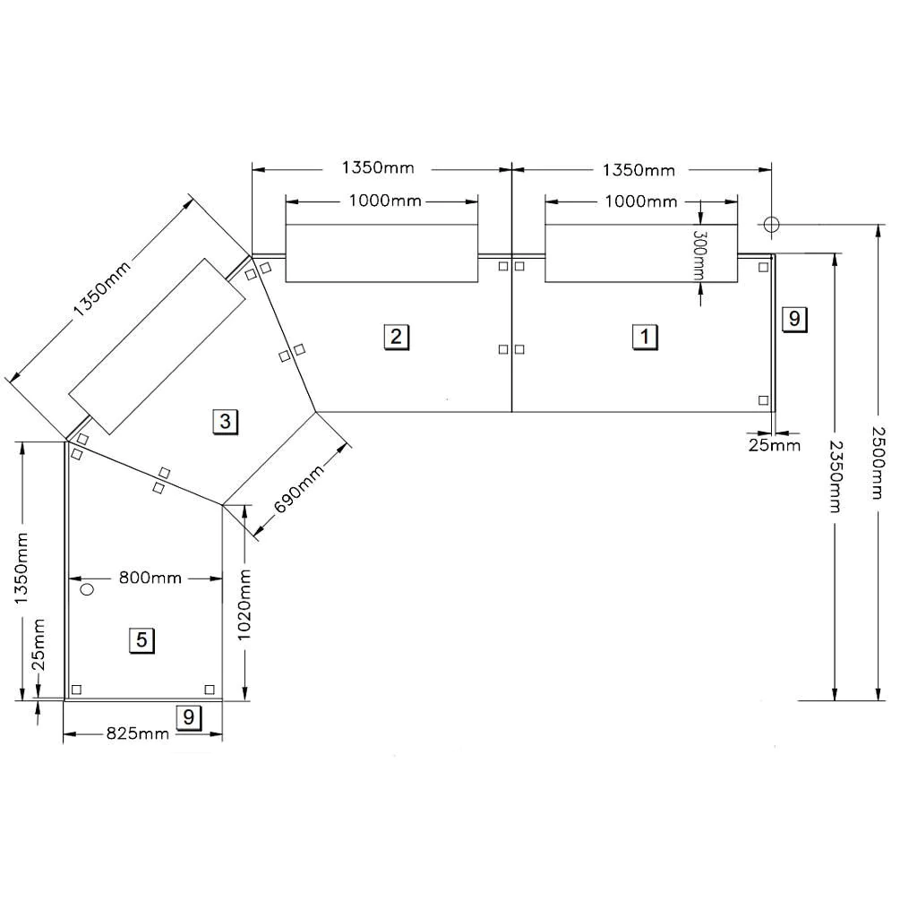 Empfangsthekentisch 2S Atlantis von Kerkmann - Produktbild 7 von 8