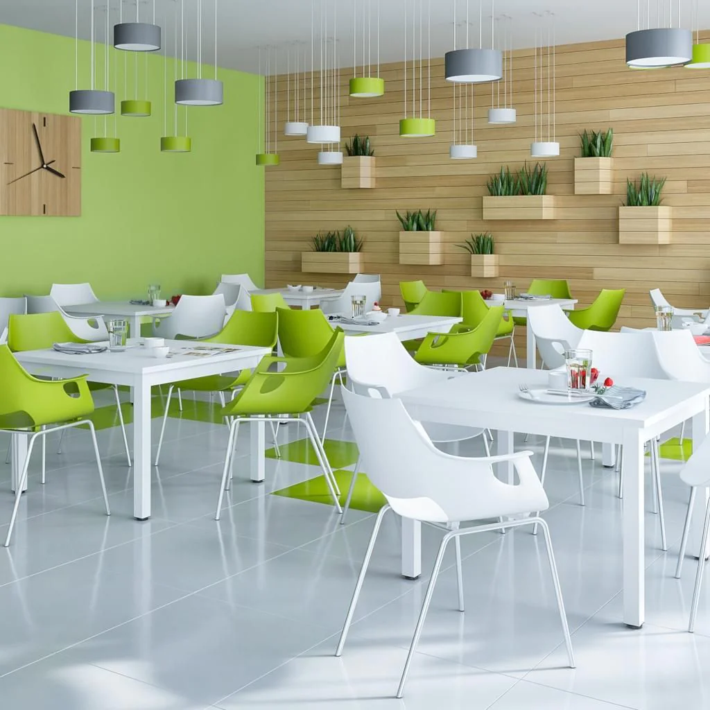 Schreibtisch E10 Quadratrohr 4-Fuß mit Sichtschutz von Nowy Styl - Produktbild 6 von 9