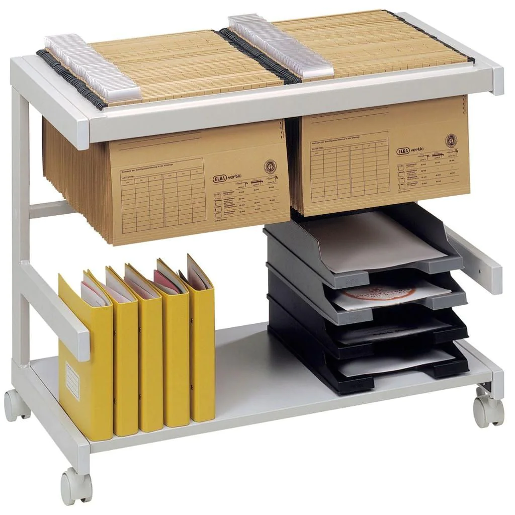 Aktenwagen mit Hängeregister - Grau - HBA-18H1-5