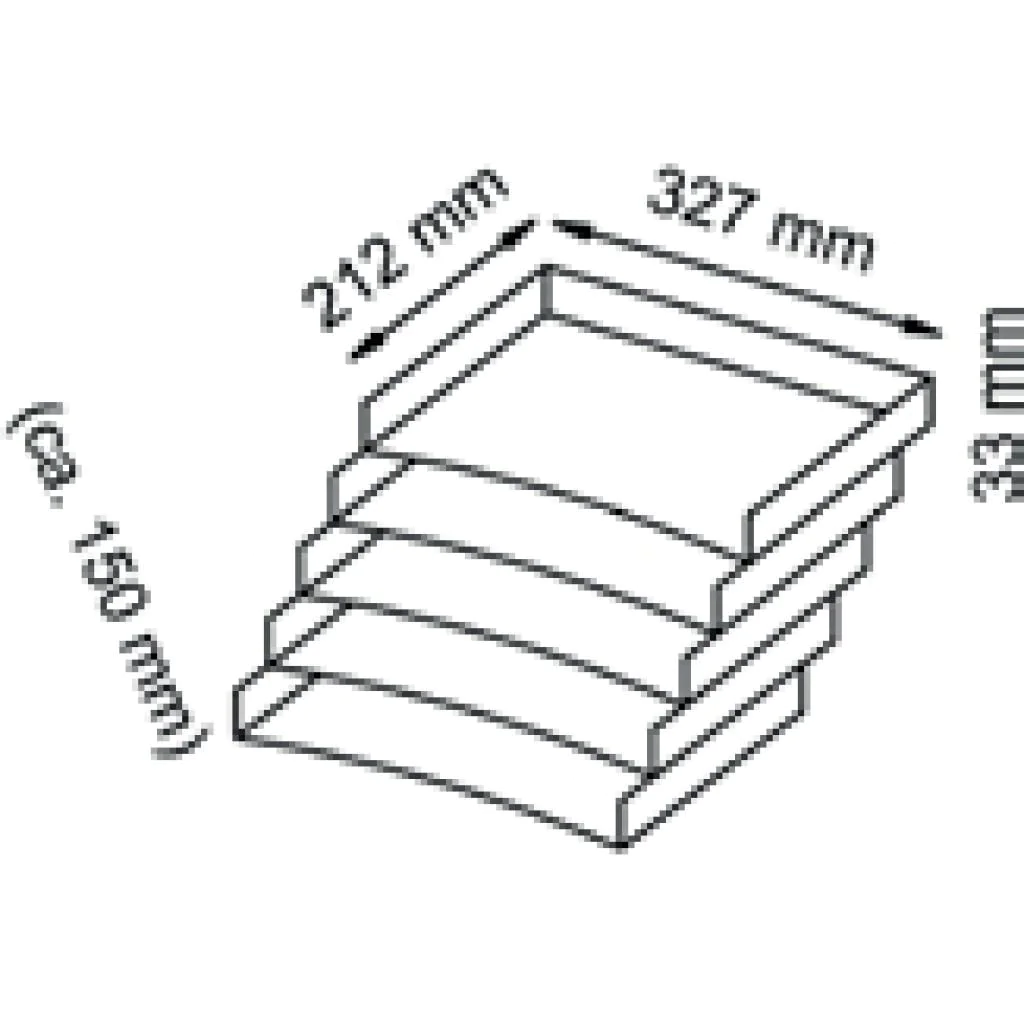 Schrägablagen (5er Set) von Hammerbacher - Produktbild 2 von 2
