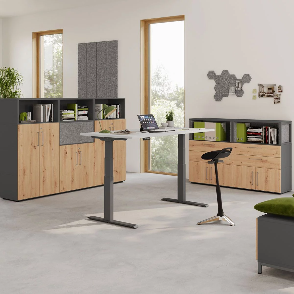Kombischrank Flex Wall 3 OH von Hammerbacher - Produktbild 11 von 14