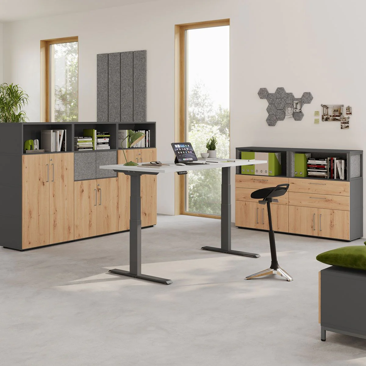 Kombischrank Flex Wall 4 OH von Hammerbacher - Produktbild 4 von 7