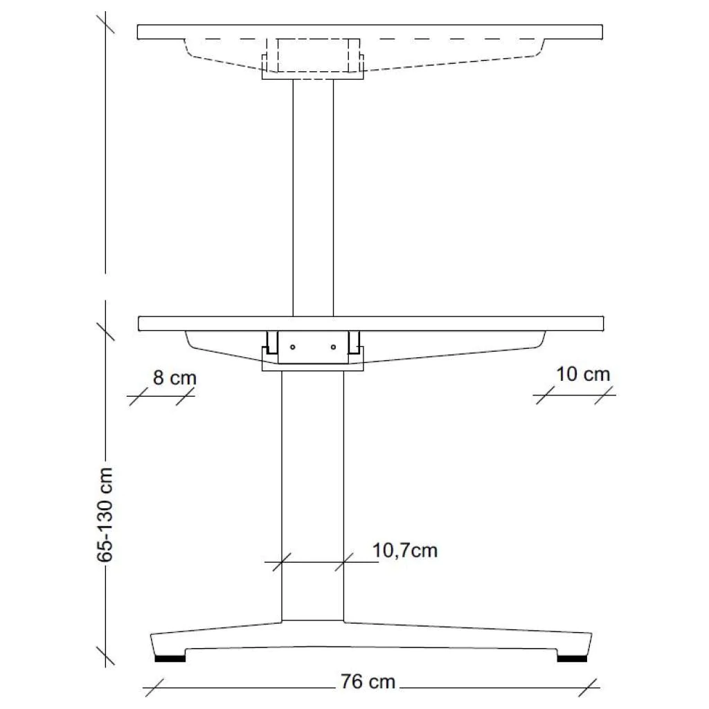Höhenverstellbarer Schreibtisch XBHM von Hammerbacher - Produktbild 9 von 13