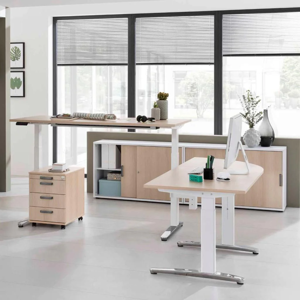 Höhenverstellbarer Schreibtisch XBHM von Hammerbacher - Produktbild 2 von 13