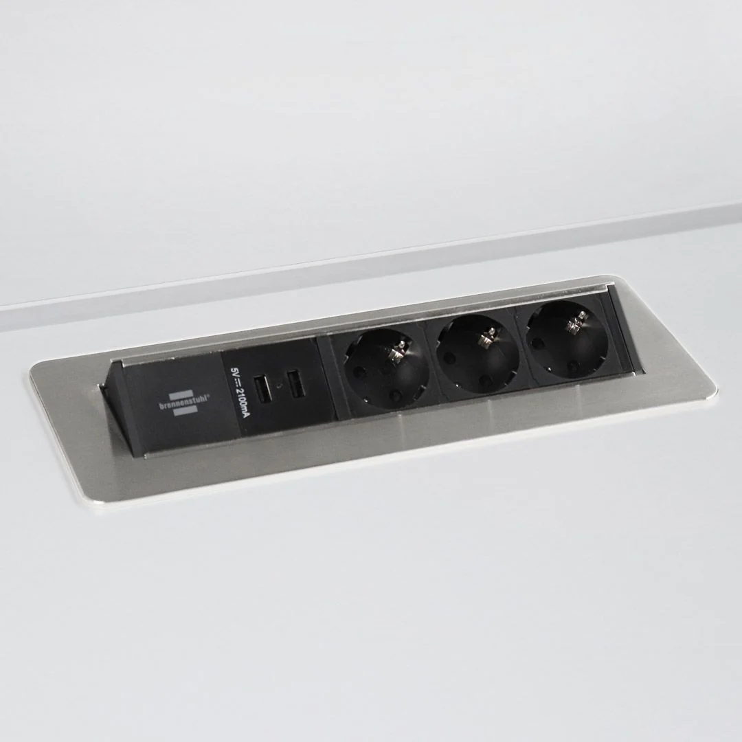 Steckdosenleiste 3x VDE 2x USB von Hammerbacher - Produktbild 1 von 2