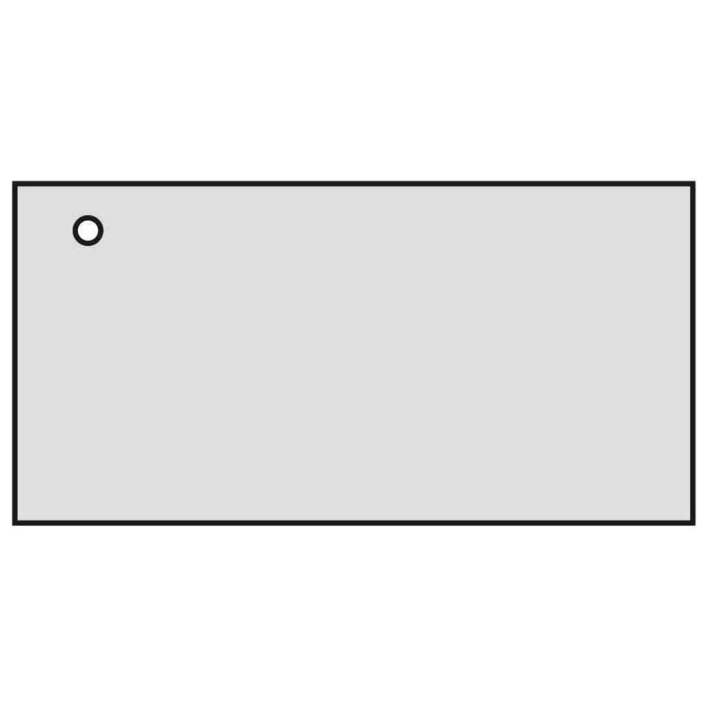 Kabeldurchlass quadratisch 80 mm links - Schwarz/Weiß von Deskonia - Produktbild 1 von 4