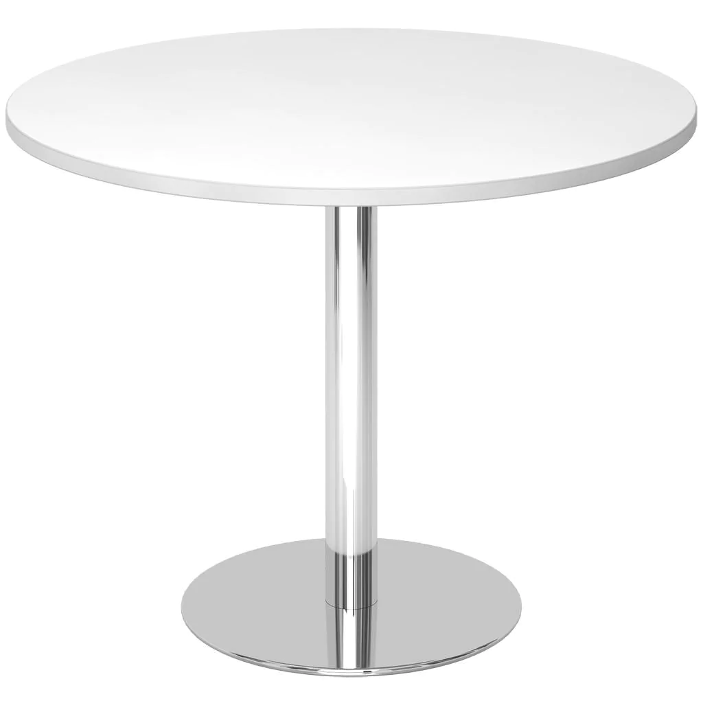 Säulentisch Rund Ø 100 cm - Silber von Hammerbacher - Produktbild 6 von 12