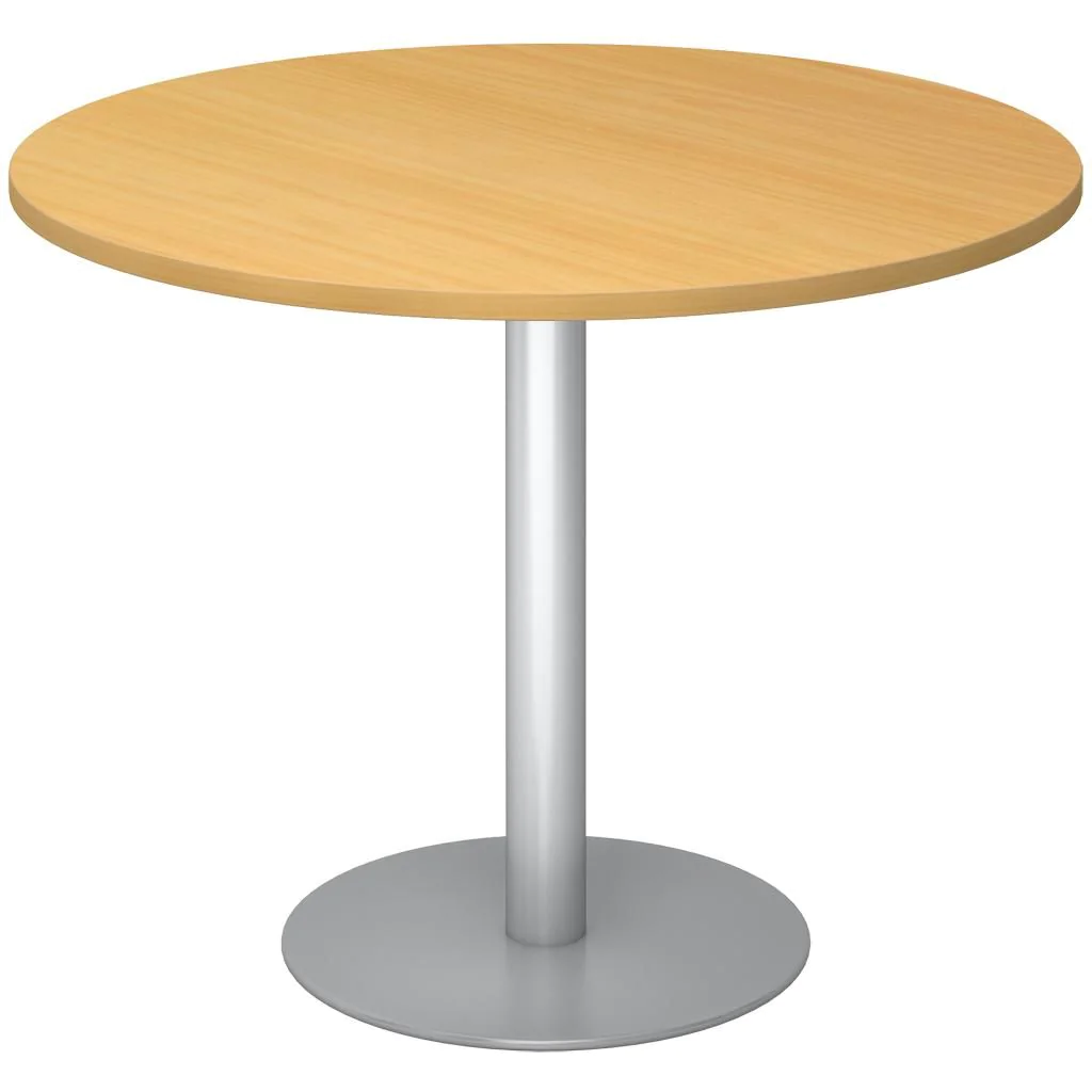 Säulentisch Rund Ø 100 cm - Chrom von Hammerbacher - Produktbild 4 von 9