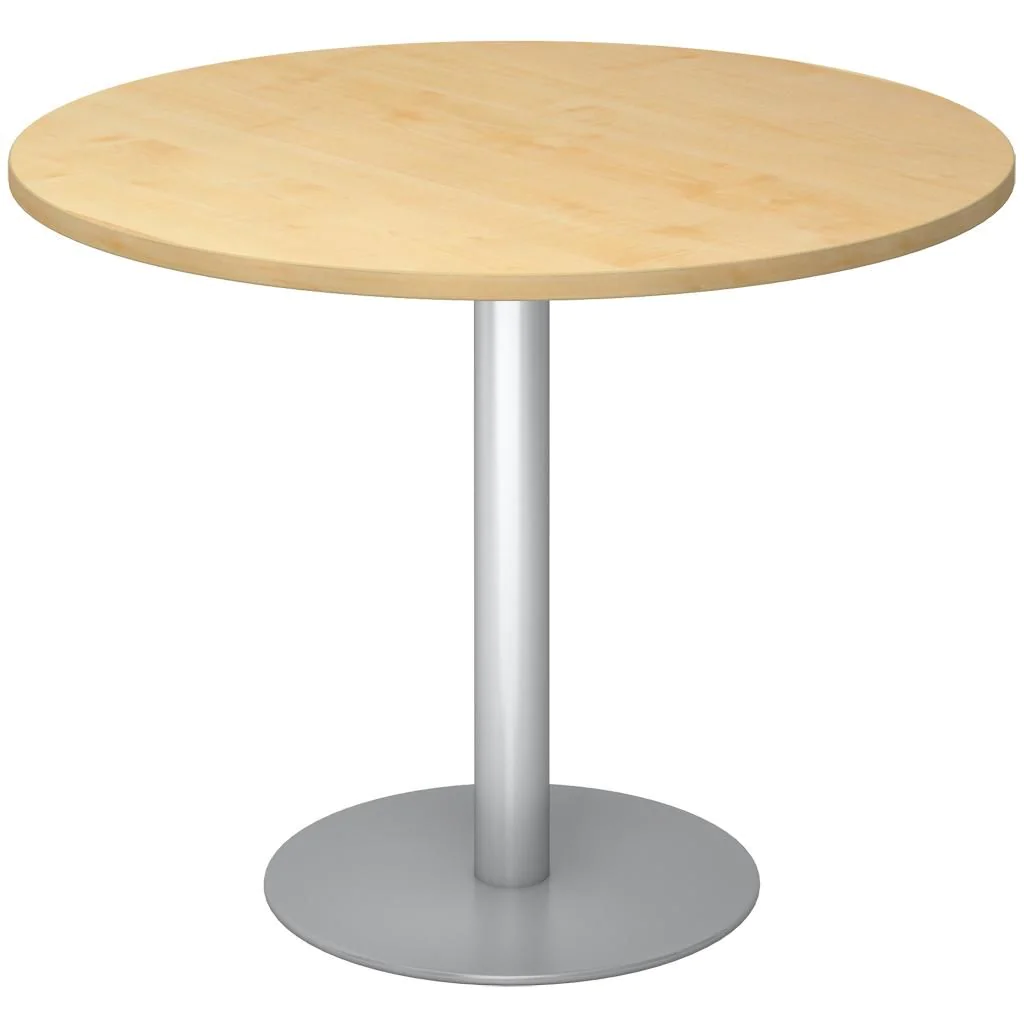Säulentisch Rund Ø 100 cm - Chrom von Hammerbacher - Produktbild 5 von 9