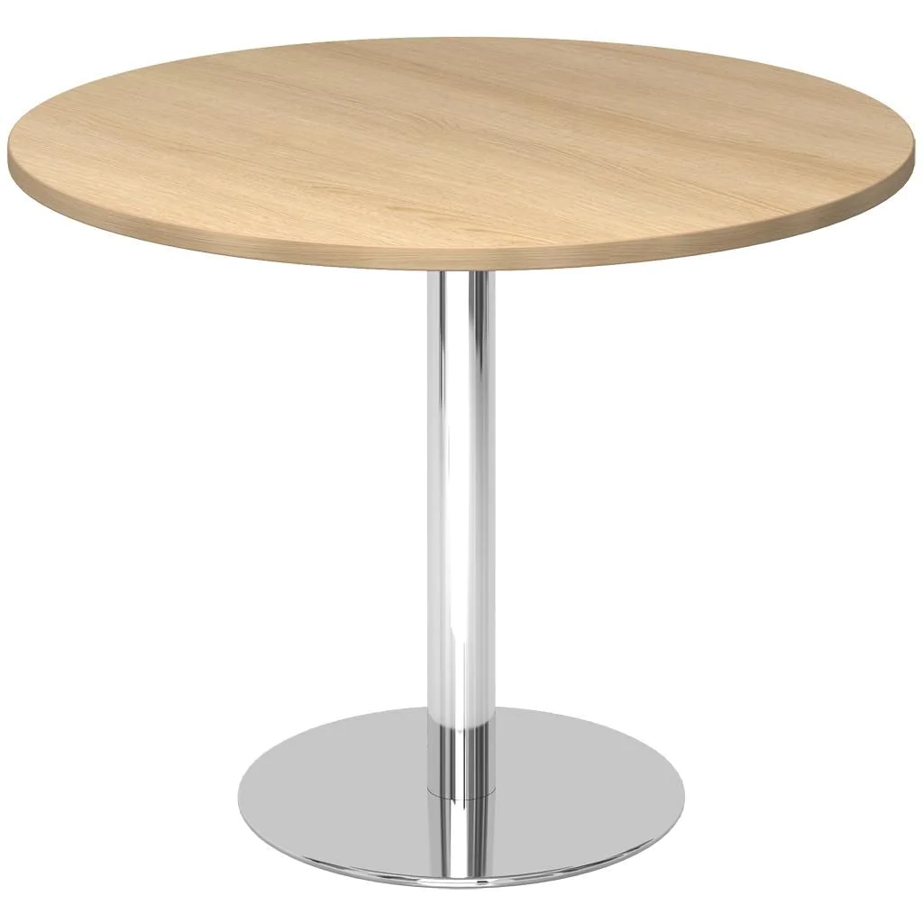 Säulentisch Rund Ø 100 cm - Silber von Hammerbacher - Produktbild 9 von 12