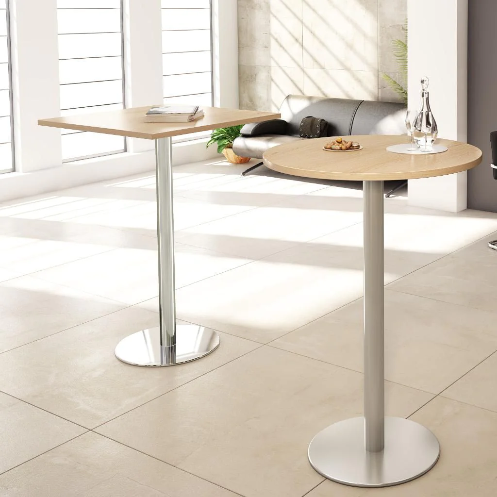 Säulentisch Rund - Silber - HBA-STH08-S
