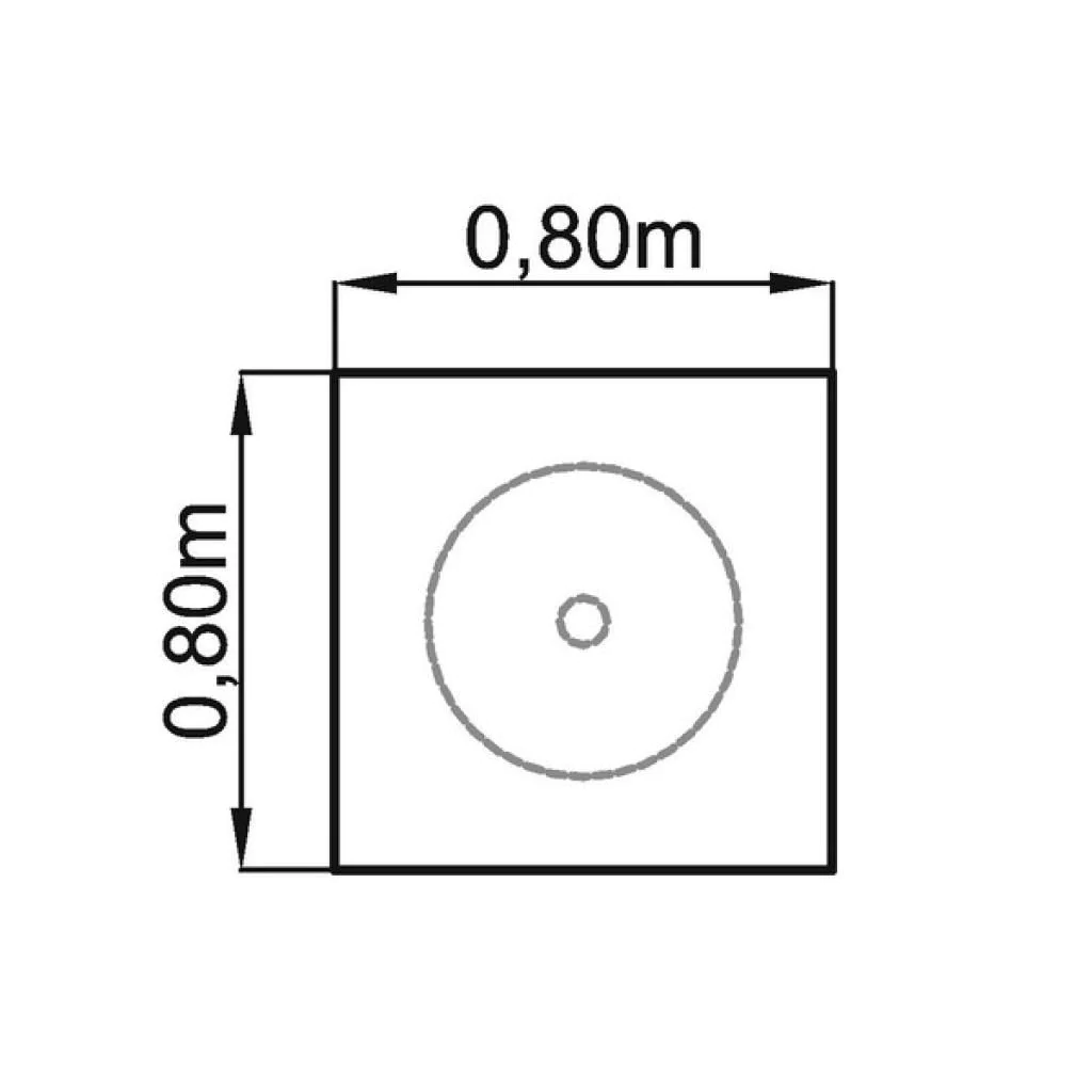 Säulentisch STH Quadratform - Chrom von Hammerbacher - Produktbild 9 von 10