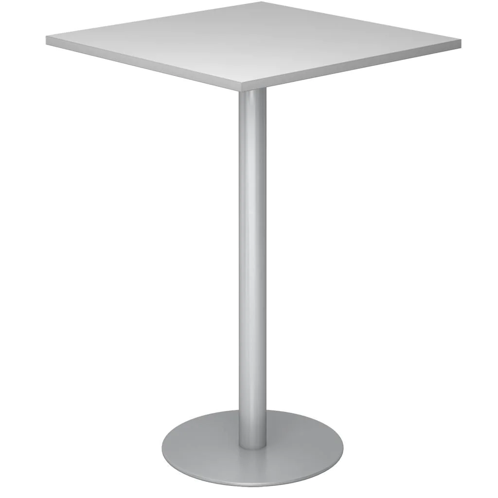 Säulentisch STH Quadratform - Silber - HBA-STH88-S