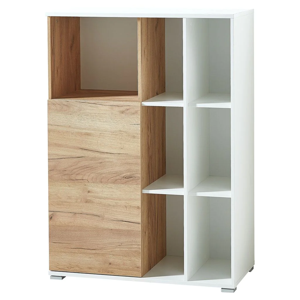 Aktenschrank 4195 Lioni - Weiß/Navarra-Eiche - GER-4195-513