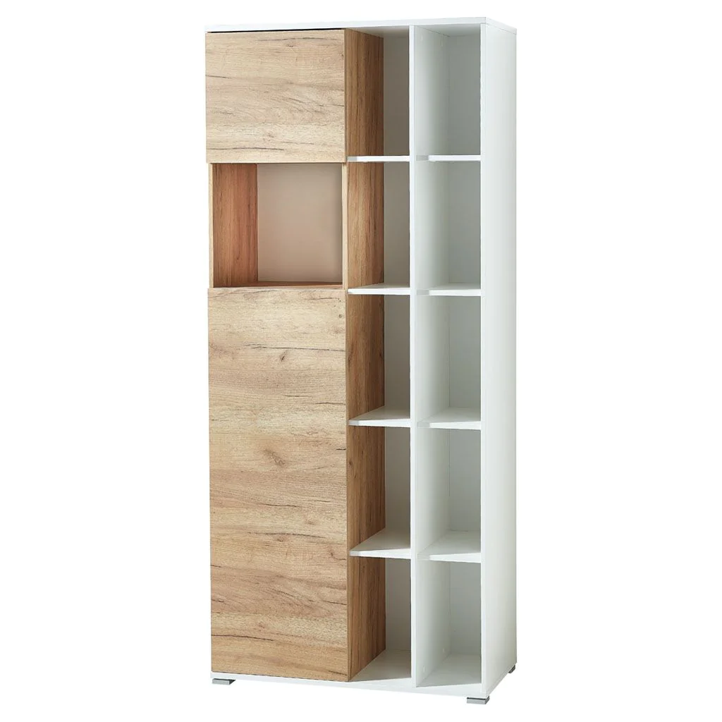 Aktenschrank 4196 Lioni - Weiß/Navarra-Eiche - GER-4196-513