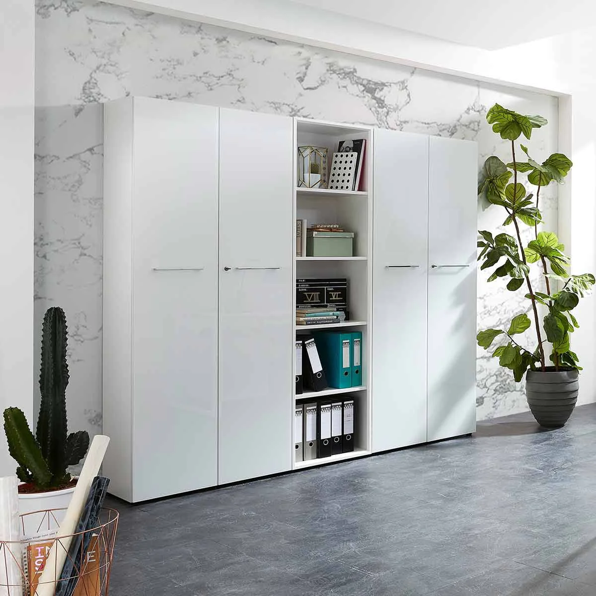 Büro-Set Monteria 2 - Weiß - GER-8059-84