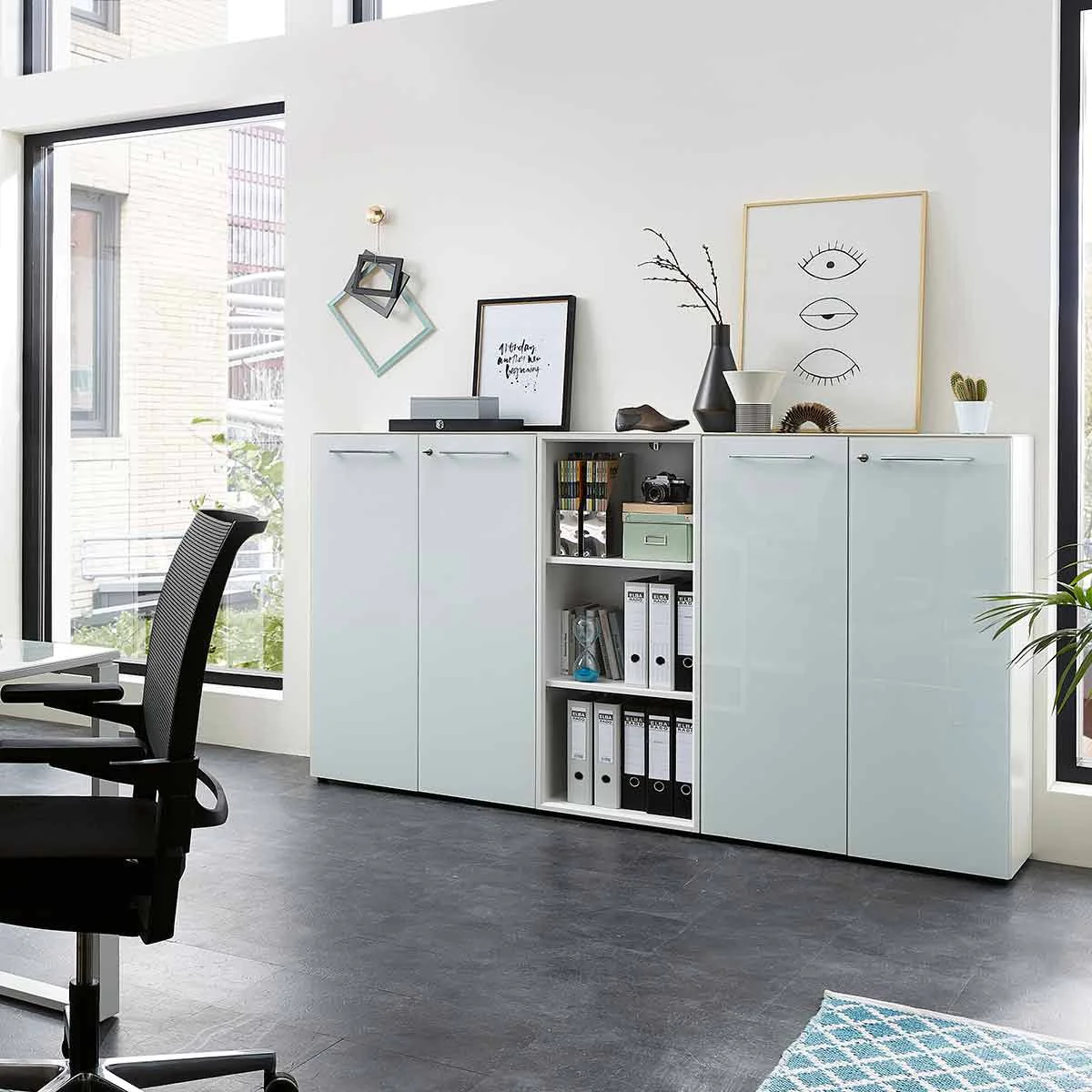 Büro-Set Monteria 3 - Weiß - GER-8065-84