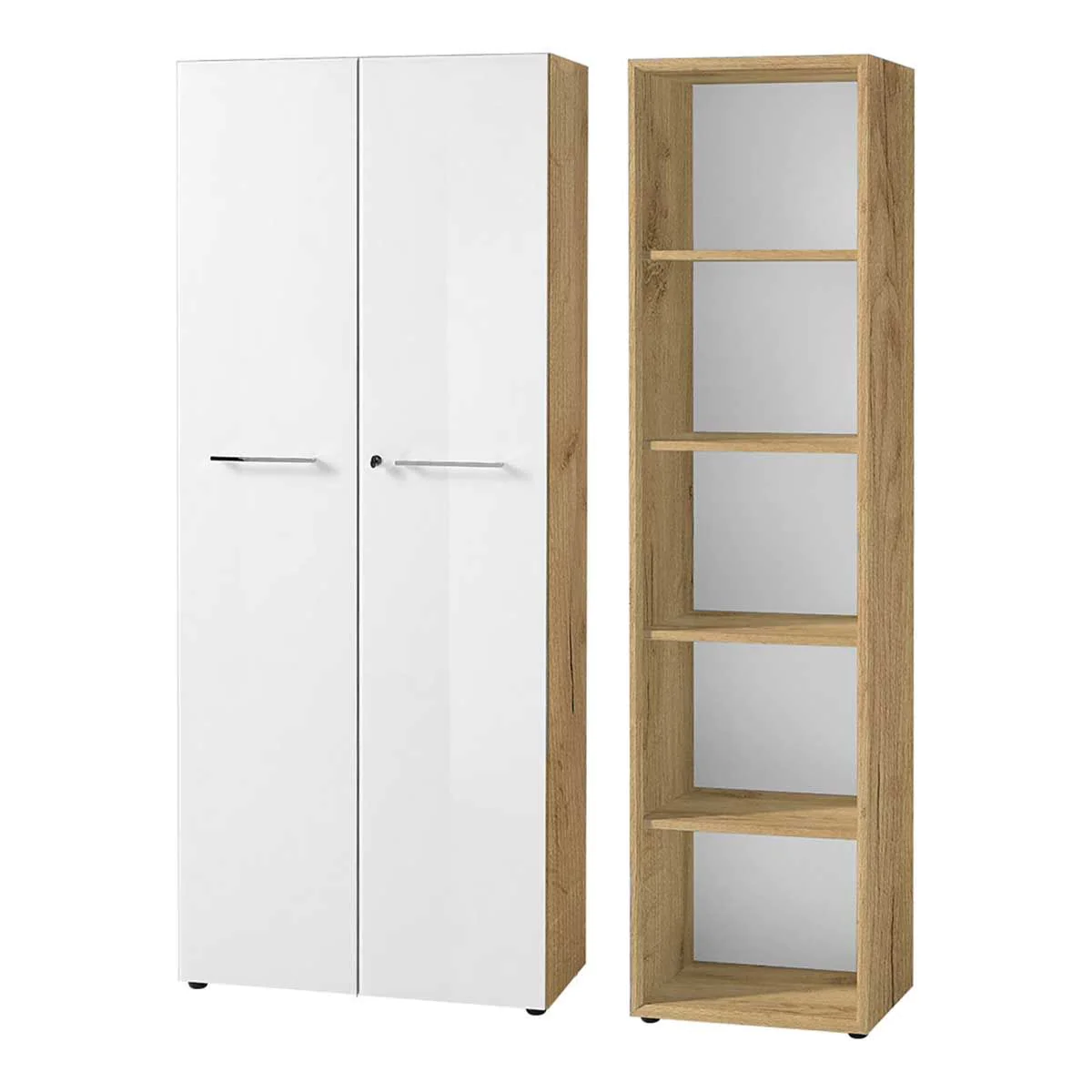 Büro-Set Monteria 5 - Navarra-Eiche/Weiß - GER-8067-242