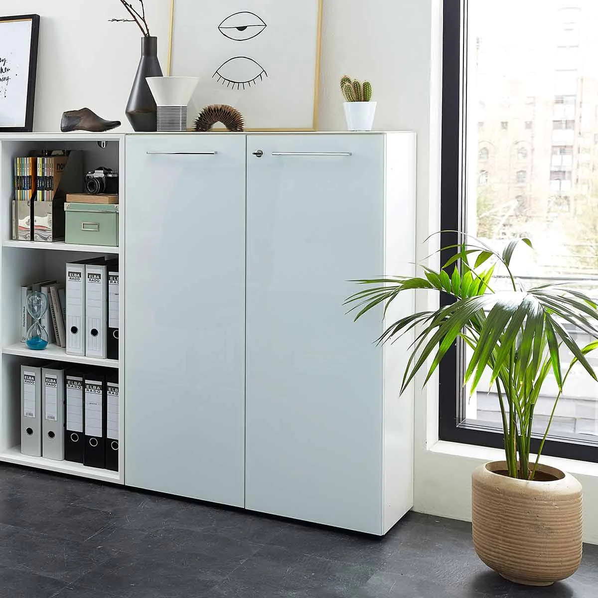Büro-Set Monteria 6 - Weiß - GER-8068-84