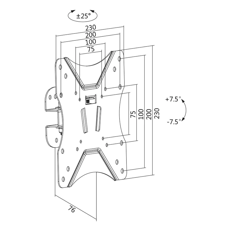 TV-Wandhalterung 23–42" BP0006 von LogiLink - Produktbild 2 von 4
