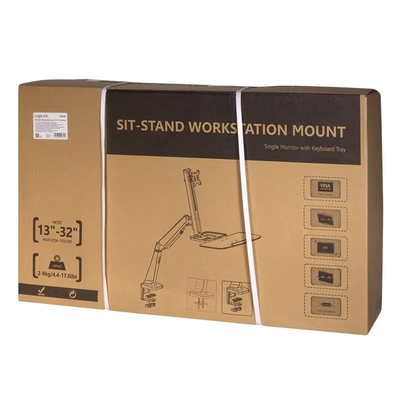 Sitz-/Steharbeitsplatz Monitorhalterung 13–32" von LogiLink - Produktbild 5 von 6