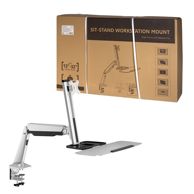 Sitz-/Steharbeitsplatz Monitorhalterung 13–32" von LogiLink - Produktbild 6 von 6