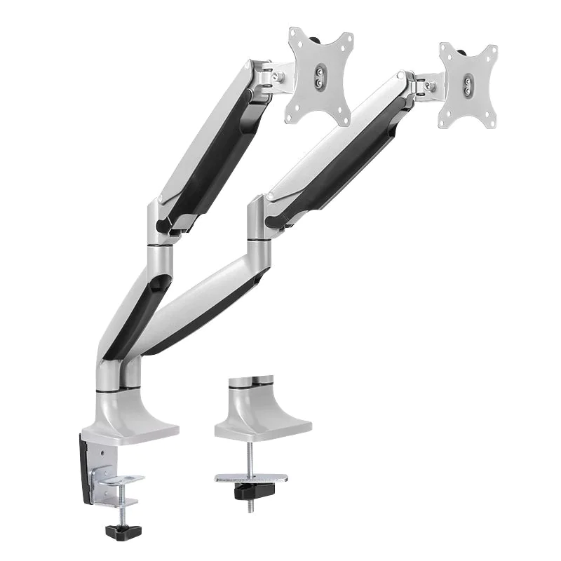 Monitorhalterung 2-fach 13–32" Aluminium Gasdruckfeder von LogiLink - Produktbild 4 von 6