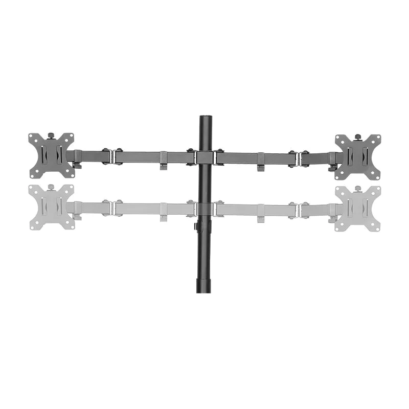 Monitorständer 4-fach 13–32" Stahl Armlänge je 460 mm von LogiLink - Produktbild 3 von 5