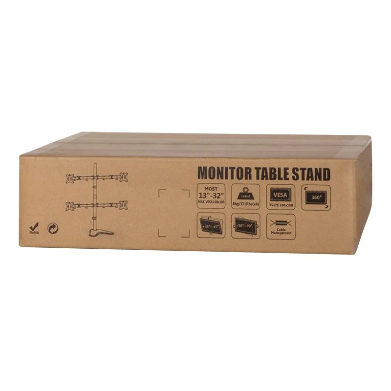 Monitorständer 4-fach 13–32" Stahl Armlänge je 460 mm von LogiLink - Produktbild 4 von 5
