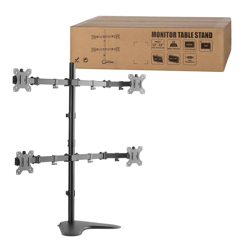 Monitorständer 4-fach 13–32" Stahl Armlänge je 460 mm von LogiLink - Produktbild 5 von 5