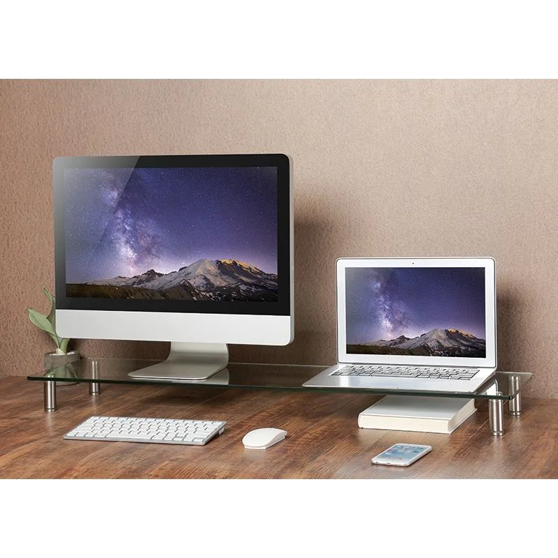 Monitorerhöhung aus Glas 1000 mm lang - TDI-BP0060