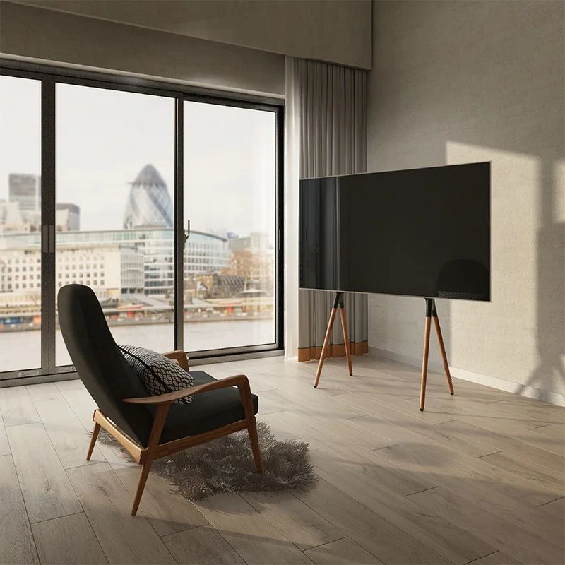 TV-Ständer 49–70" mit Walnuss-Holzbeinen 40 kg max. von LogiLink - Produktbild 8 von 10