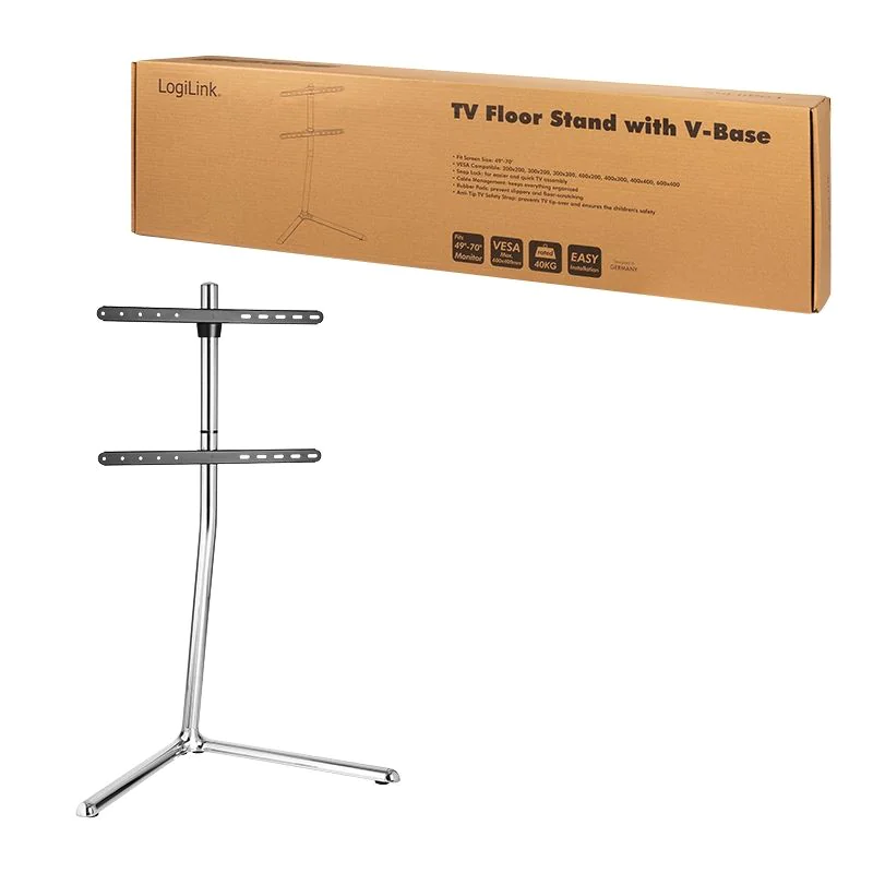 TV-Ständer 49–70" mit V-Fuß 40 kg max. Chrom von LogiLink - Produktbild 10 von 10