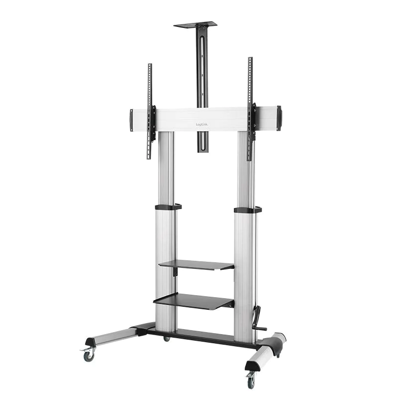 TV-/Monitorwagen 60–100" höhenverstellbar 100 kg max. von LogiLink - Produktbild 2 von 6