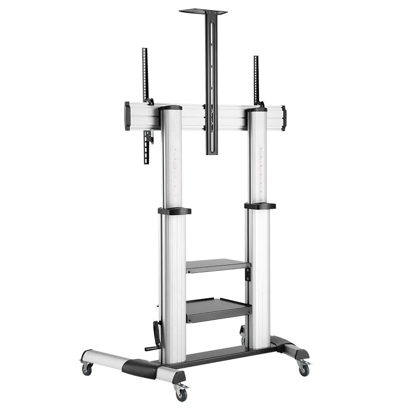 TV-/Monitorwagen 60–100" höhenverstellbar 100 kg max. von LogiLink - Produktbild 5 von 6