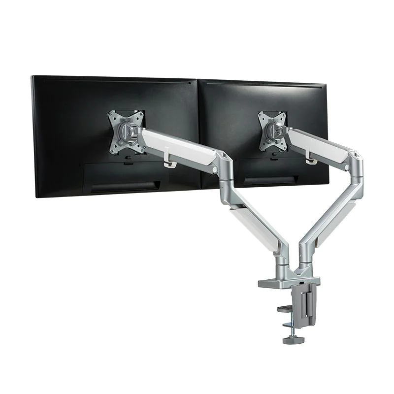 Monitorhalterung 2-fach 17–32" bis 9 kg Curved Screens Aluminium von LogiLink - Produktbild 3 von 9