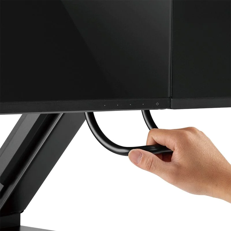 Monitorhalterung 2-fach 17–27" mit Handgriff Curved Screens von LogiLink - Produktbild 4 von 10