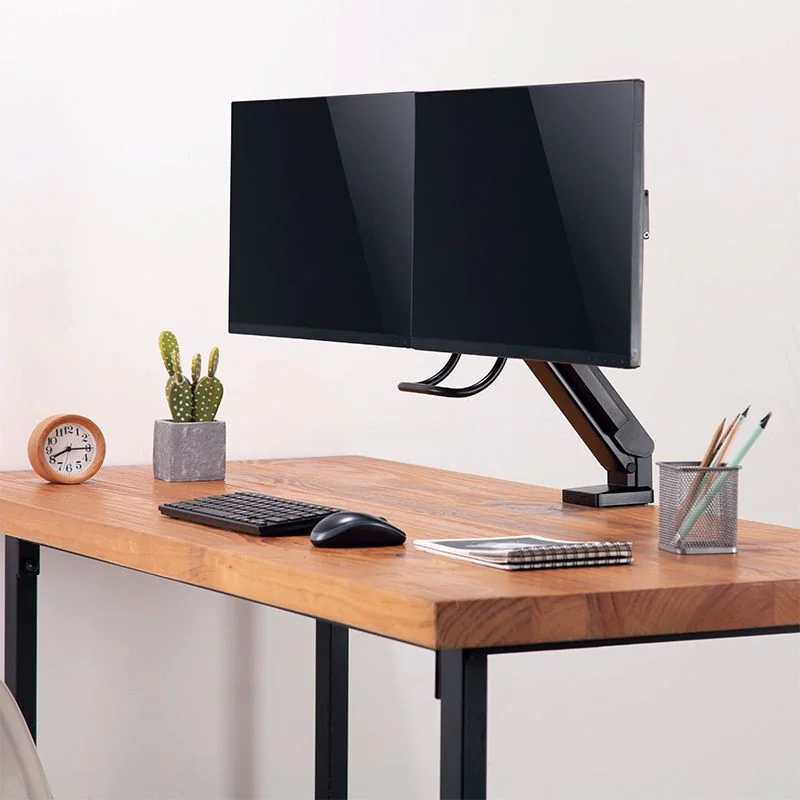Monitorhalterung 2-fach 17–27" mit Handgriff Curved Screens von LogiLink - Produktbild 7 von 10