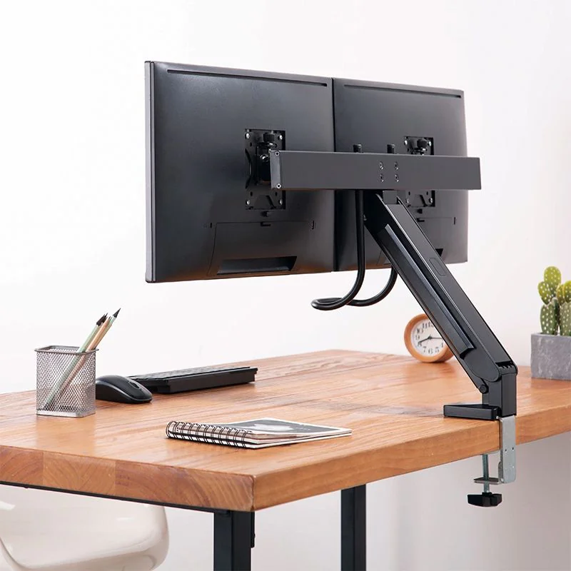 Monitorhalterung 2-fach 17–27" mit Handgriff Curved Screens - TDI-BP0102