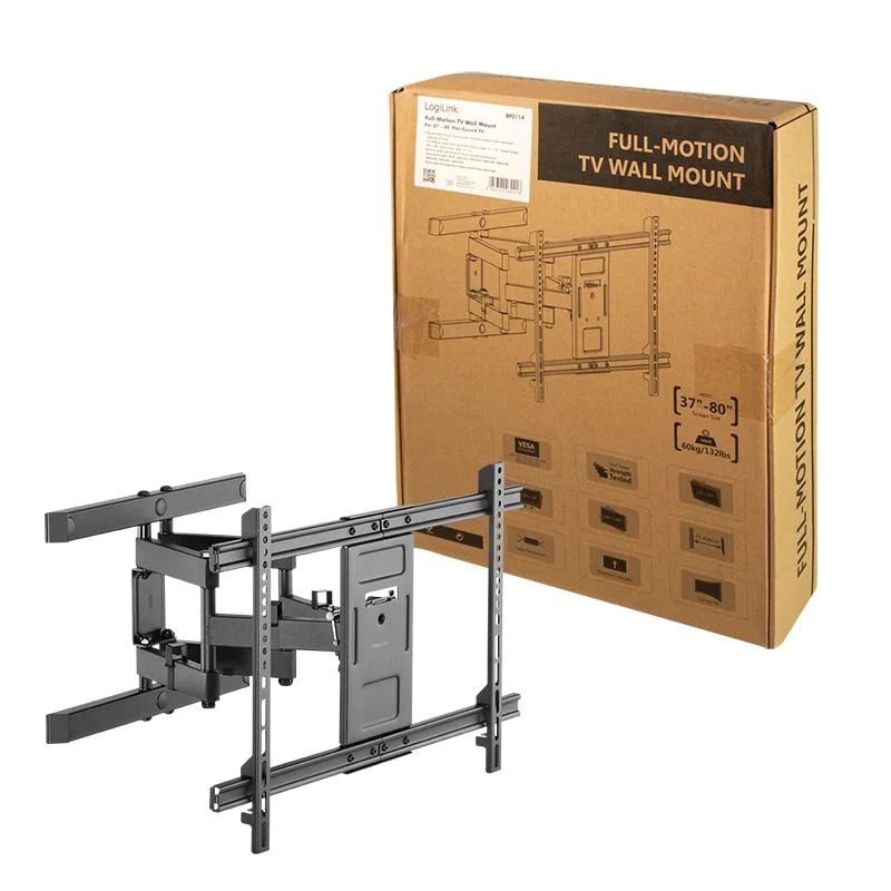 TV-Wandhalterung 37–80" neigbar schwenkbar 60 kg max. von LogiLink - Produktbild 8 von 8