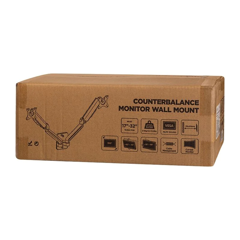 Monitorwandhalterung 2-fach 17–32" Gasdruckfeder 90–540 mm von LogiLink - Produktbild 9 von 10