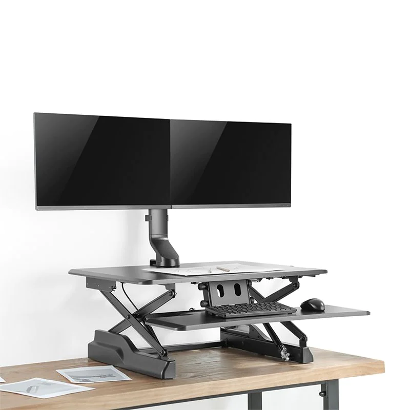 Monitorhalterung 2-fach 17–27" Aluminium Curved Screens von LogiLink - Produktbild 8 von 10