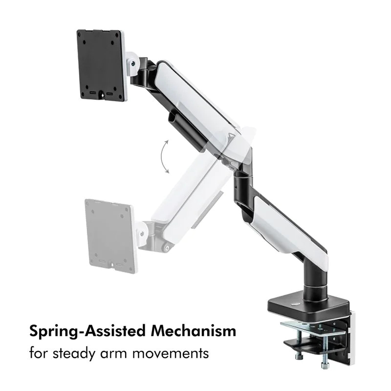 Monitorhalterung 17–49" Gaming Gasdruckfeder von LogiLink - Produktbild 3 von 10