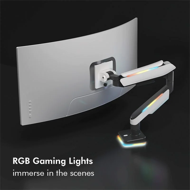 Monitorhalterung 17–49" Gaming Gasdruckfeder von LogiLink - Produktbild 8 von 10