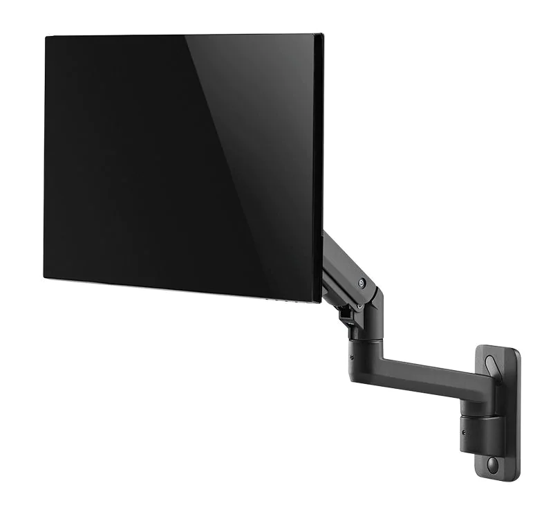 Monitorhalterung 17–49" Wandbefestigung Gasdruckfeder Flat & Curved Screens Aluminium von LogiLink - Produktbild 6 von 9