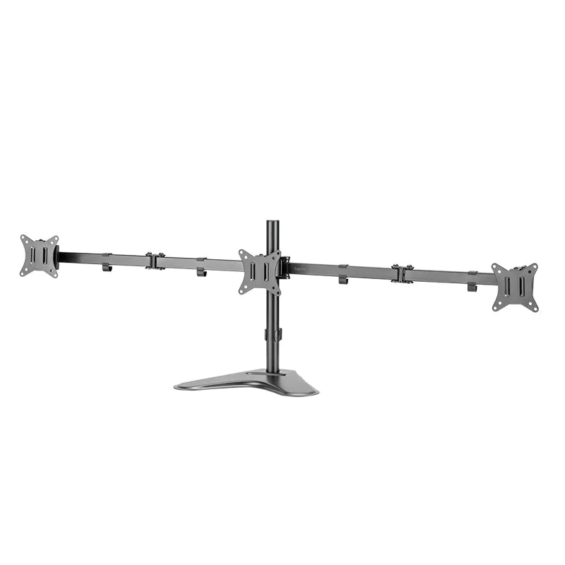 3-fach-Monitorständer 17–27" 7 kg je Arm max. Armlänge 658 mm mit Handyhalter von LogiLink - Produktbild 4 von 9