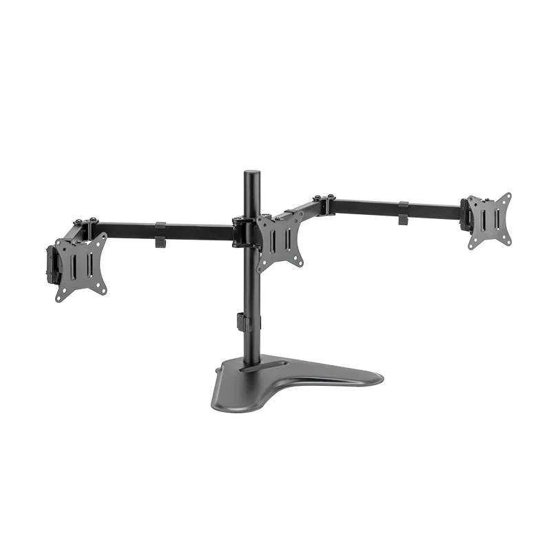 3-fach-Monitorständer 17–27" 7 kg je Arm max. Armlänge 658 mm mit Handyhalter von LogiLink - Produktbild 5 von 9