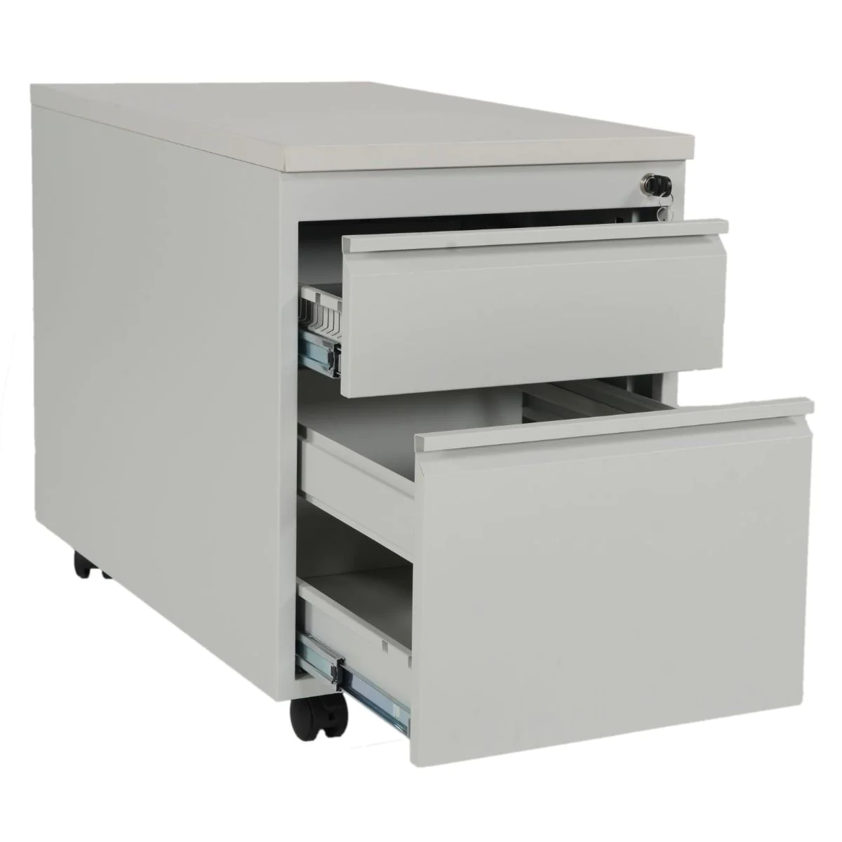 Rollcontainer ST790 mit Holztop 1 Schub/1 Hängeregister von Ceha - Produktbild 2 von 3