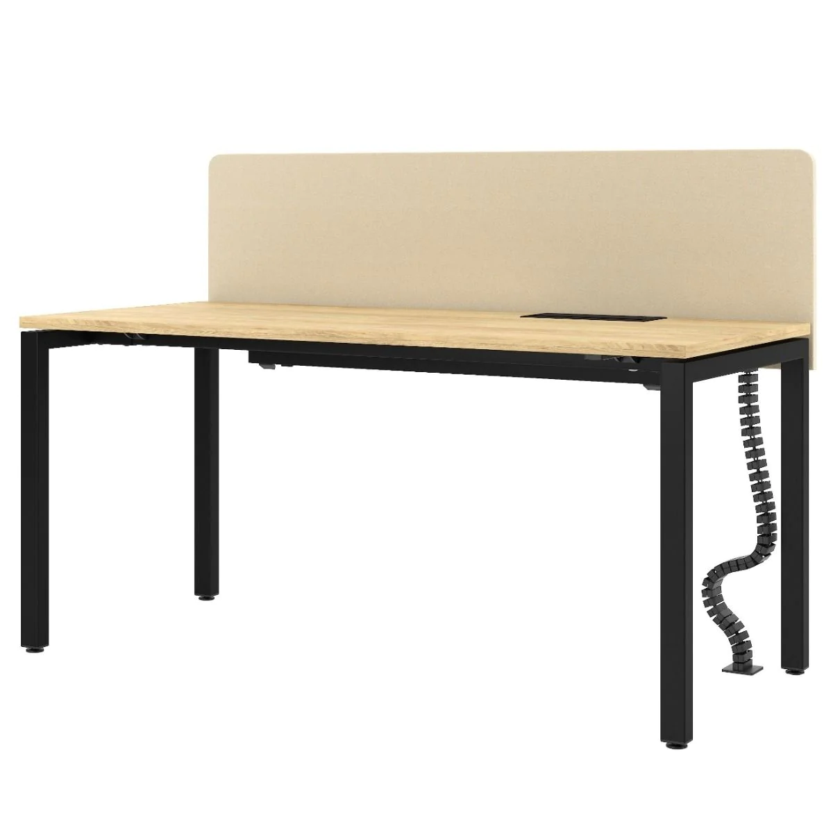 Schreibtisch CS5040 I-LEG mit Sichtschutz - NST-CS5040-DESK-I-LEG-PN